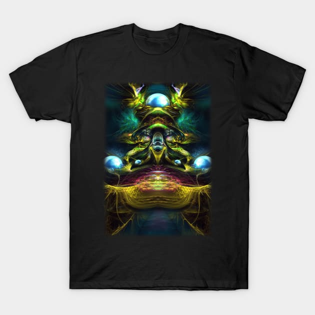 You're here to Create - Visionary Fractal Art - Mushrooms - Manafold Art T-Shirt by Manafold